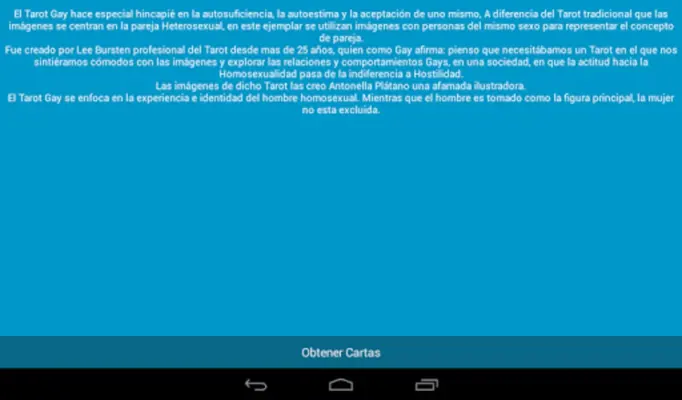 Tarot Gay android App screenshot 0